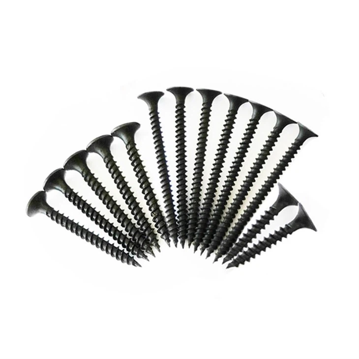 Tornillo para paneles de yeso negro de acero al carbono C1022A