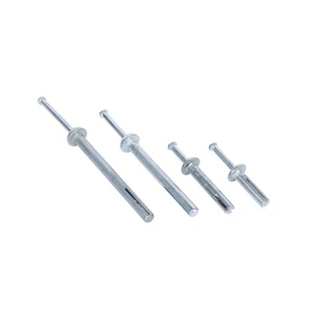 Clavo de acero con cabeza de hongo y anclaje con martillo