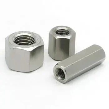 Tuercas de acoplamiento hexagonales de acero inoxidable Tuerca larga